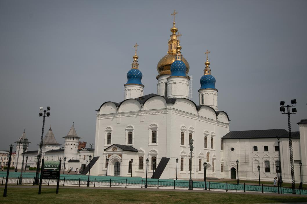 Софийско Успенский собор в Тобольске вектор