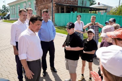Андрей Воробьев проверил, как благоустраивают подмосковную Коломну к 850-летию
