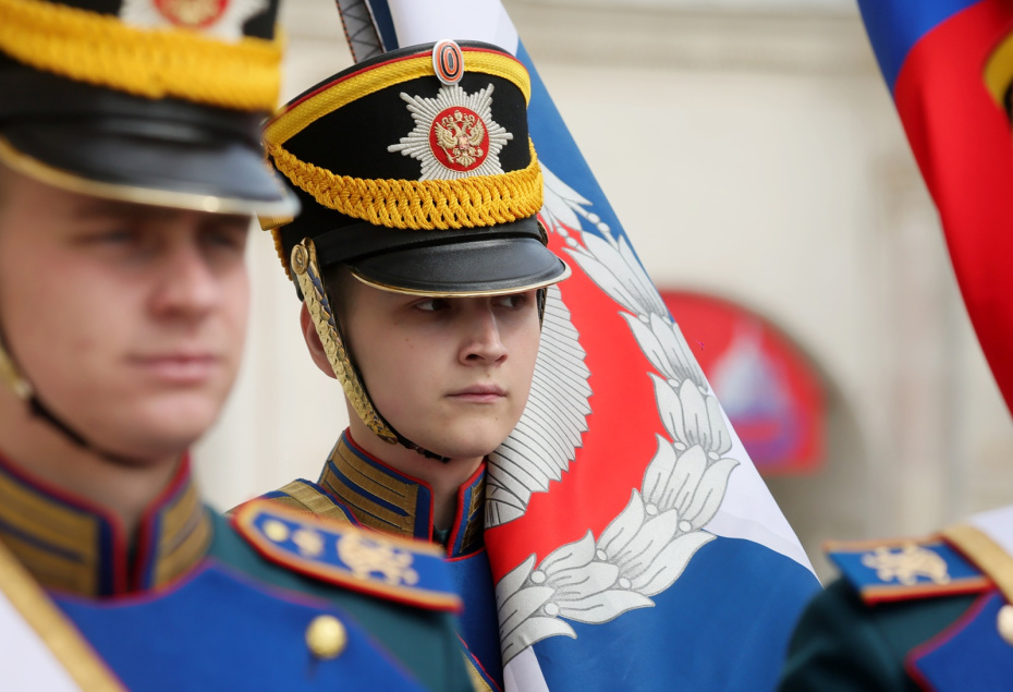 Церемония приведения к торжественным клятвам кадет и юнармейцев ФСО РФ