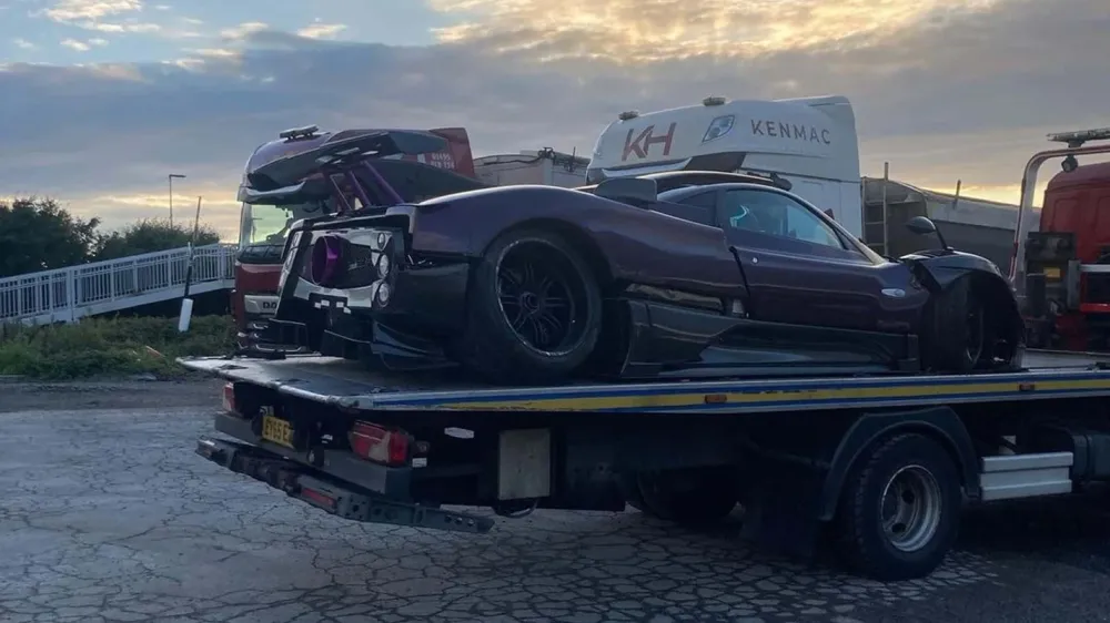 Pagani Zonda принадлежавший чемпиону Формулы-1 снова попал в ДТП