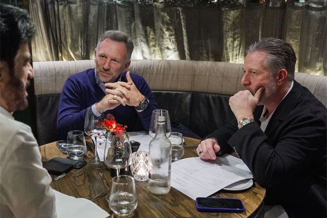 Мохаммед бен Сулайем, Кристиан Хорнер и Зак Браун