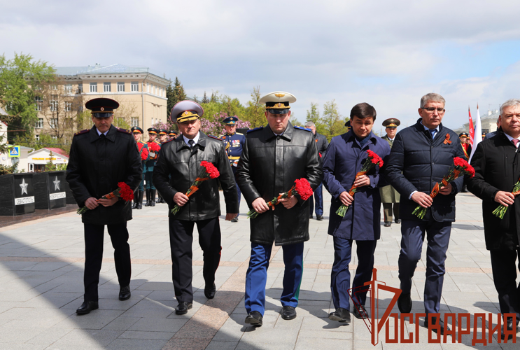Сотрудники и военнослужащие Управления Росгвардии по Тульской области приняли участие в Параде Победы