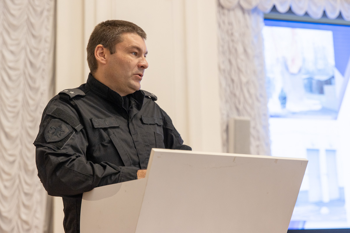 Начальник инженерно-технического отдела ОМОН «Бастион», подполковник полиции Алексей Кондрашкин 