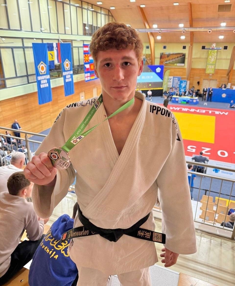 Воспитанник ижевской спортивной школы Артур Новосёлов завоевал бронзу на Кубке Европы по дзюдо