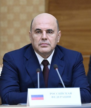 Михаил Мишустин во время заседания Совета глав правительств государств – участников СНГ в широком составе