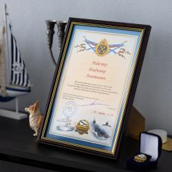 За верность флоту, ратное мастерство и сохранение традиций моряков-подводников Владимир Майстер получил памятный знак в честь 120-летия подводных сил России #6