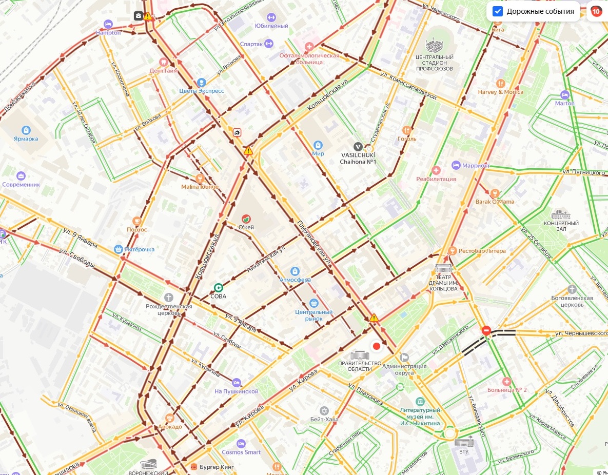 Карта погоды нововоронеж