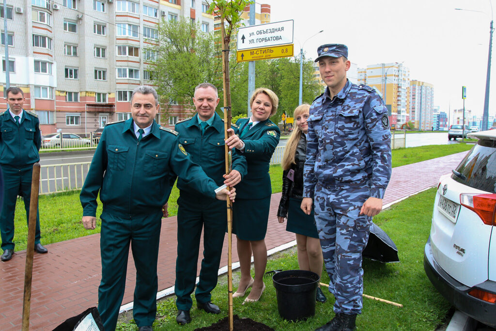 В Брянске заложили кленовую аллею в честь ветеранов таможенной службы