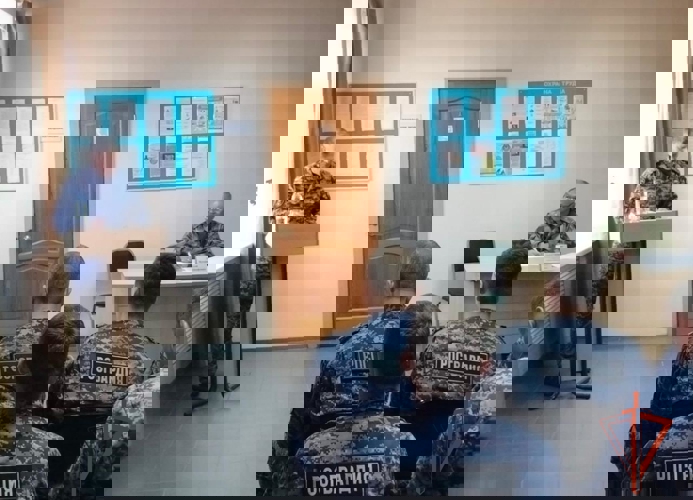 Руководитель Управления Росгвардии по Омской области проинспектировал подразделение тероргана на юге региона