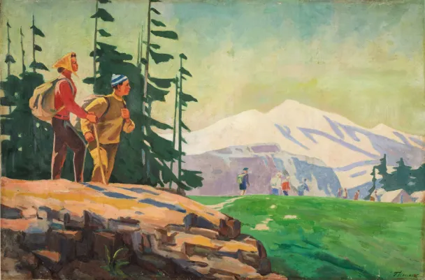 Георгий Нисский, «Туристы» (Bonhams)