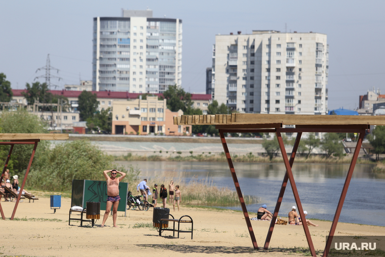 Бабьи пески в кургане пляж фото