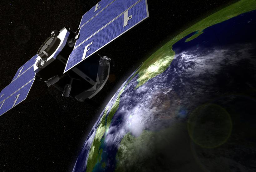Спутник CloudSat в представлении художника