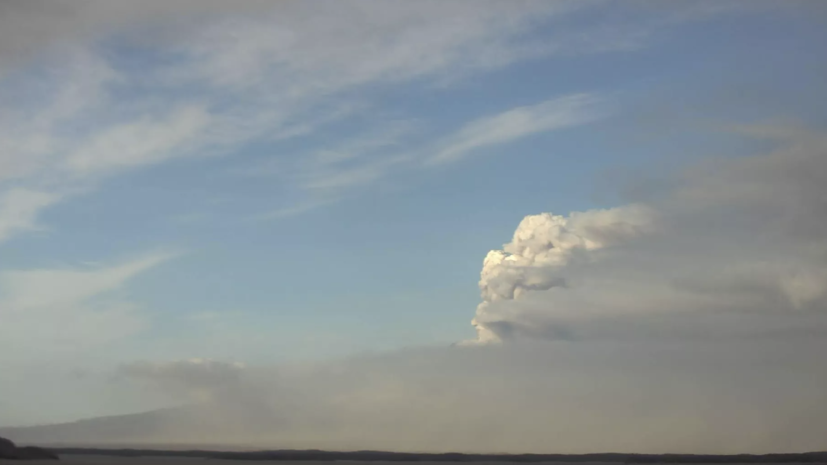 На Камчатке пепел от вулкана Шивелуч распространился на 110 километров