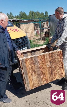 Школьники на уроках труда сделали будки для собачьего приюта