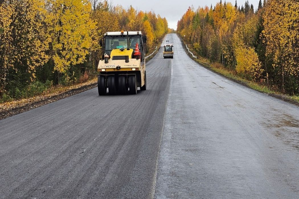 В Коми завершается ремонт еще одного участка дороги Керки — Дутово