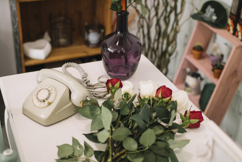 Розы и телефон