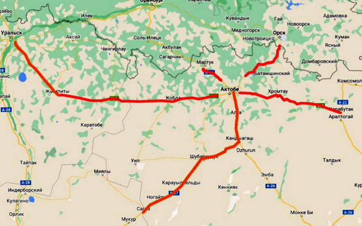 Карта закрытых дорог казавтожол