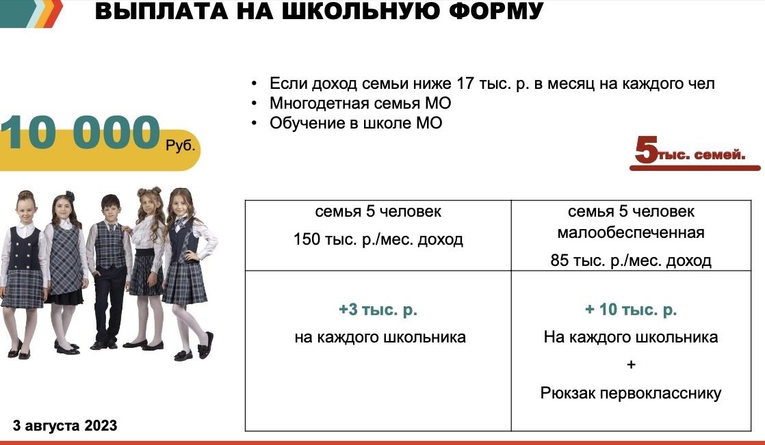 Соц карта для многодетных семей московская область