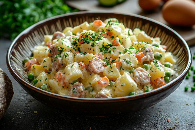 Оливье с яблоком: вкуснее классического