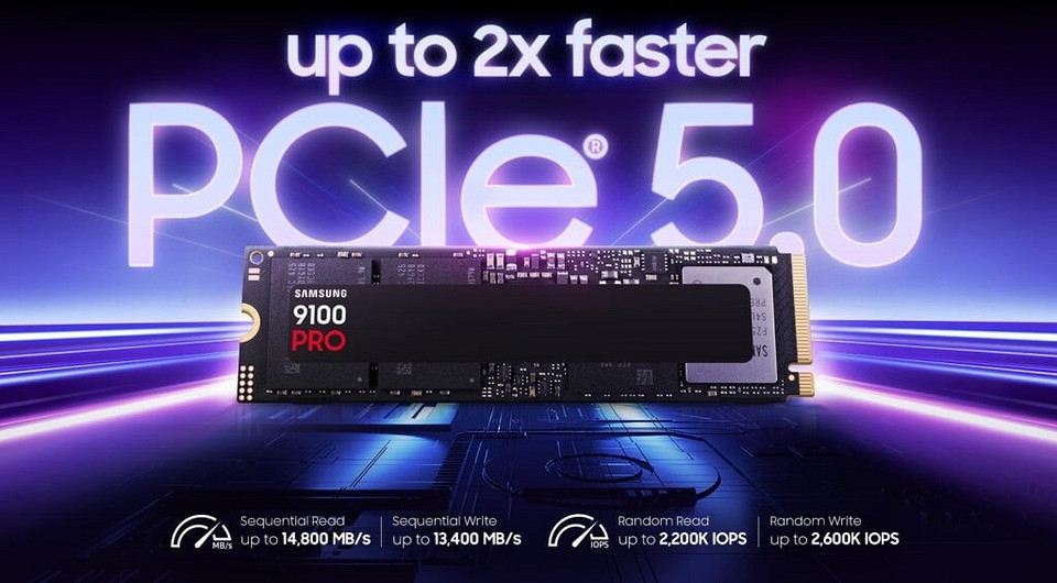 Время прокачать память в ПК: вышел SSD Samsung 9100 Pro на 8 ТБ