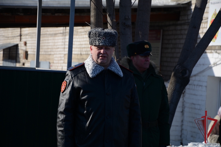 Начальник Управления Росгвардии принял участие в торжественной церемонии посвящения в курсанты Военного учебного центра