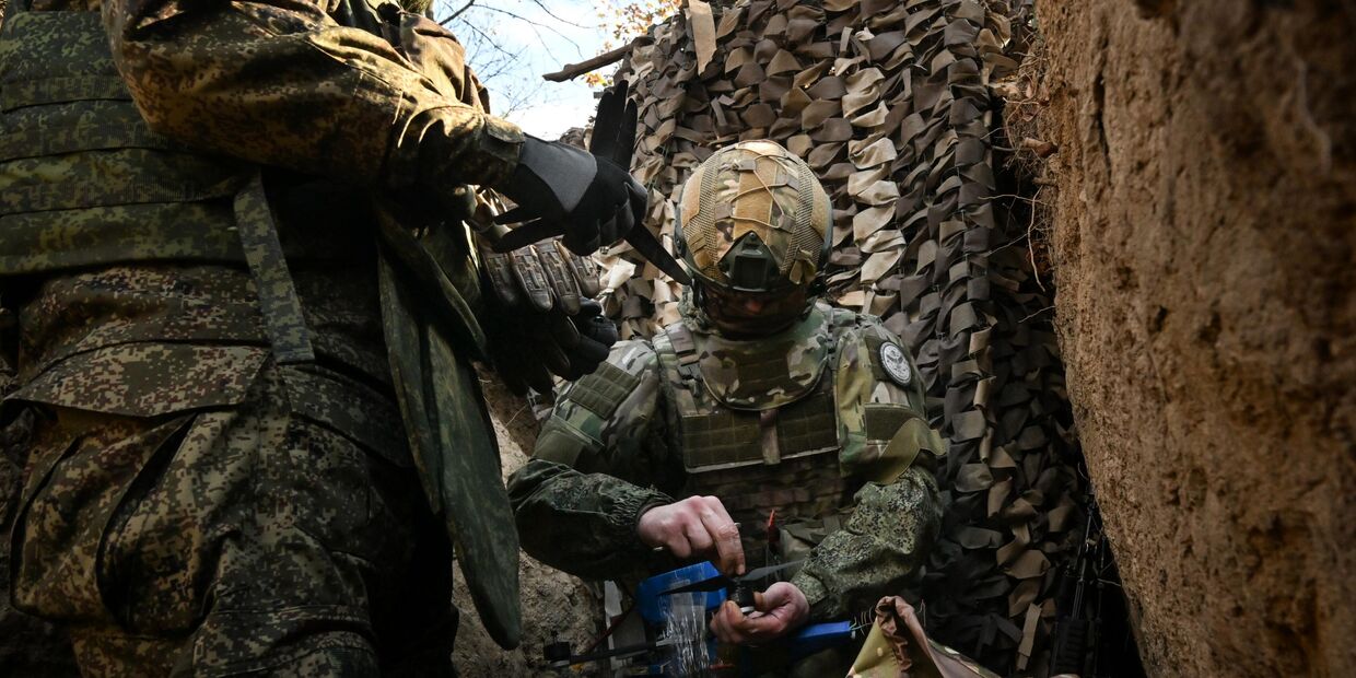 Боевая работа расчета БПЛА группировки Центр