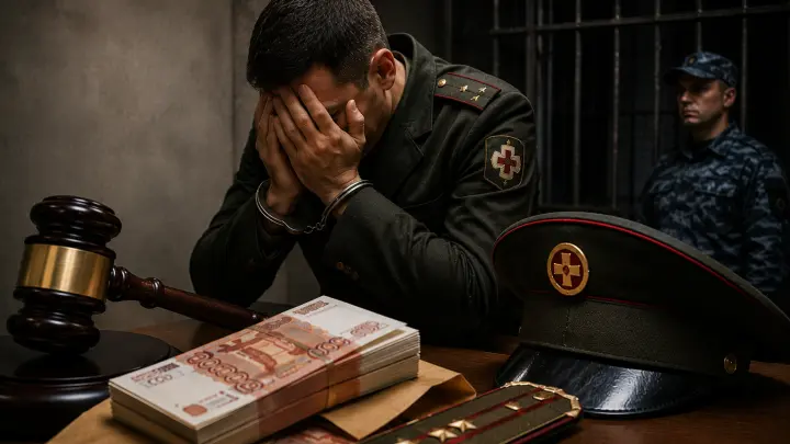 Капитан медслужбы брал взятки 36 раз: лишили звания, дали 10 лет колонии и штраф 4 млн