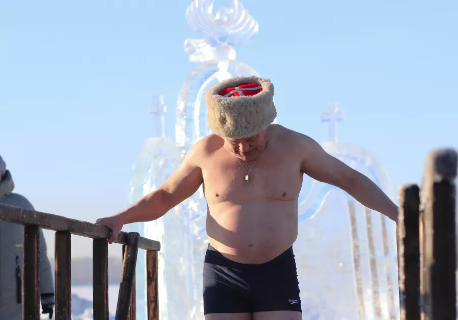 Крестный ход 2024 год. Крещение. 