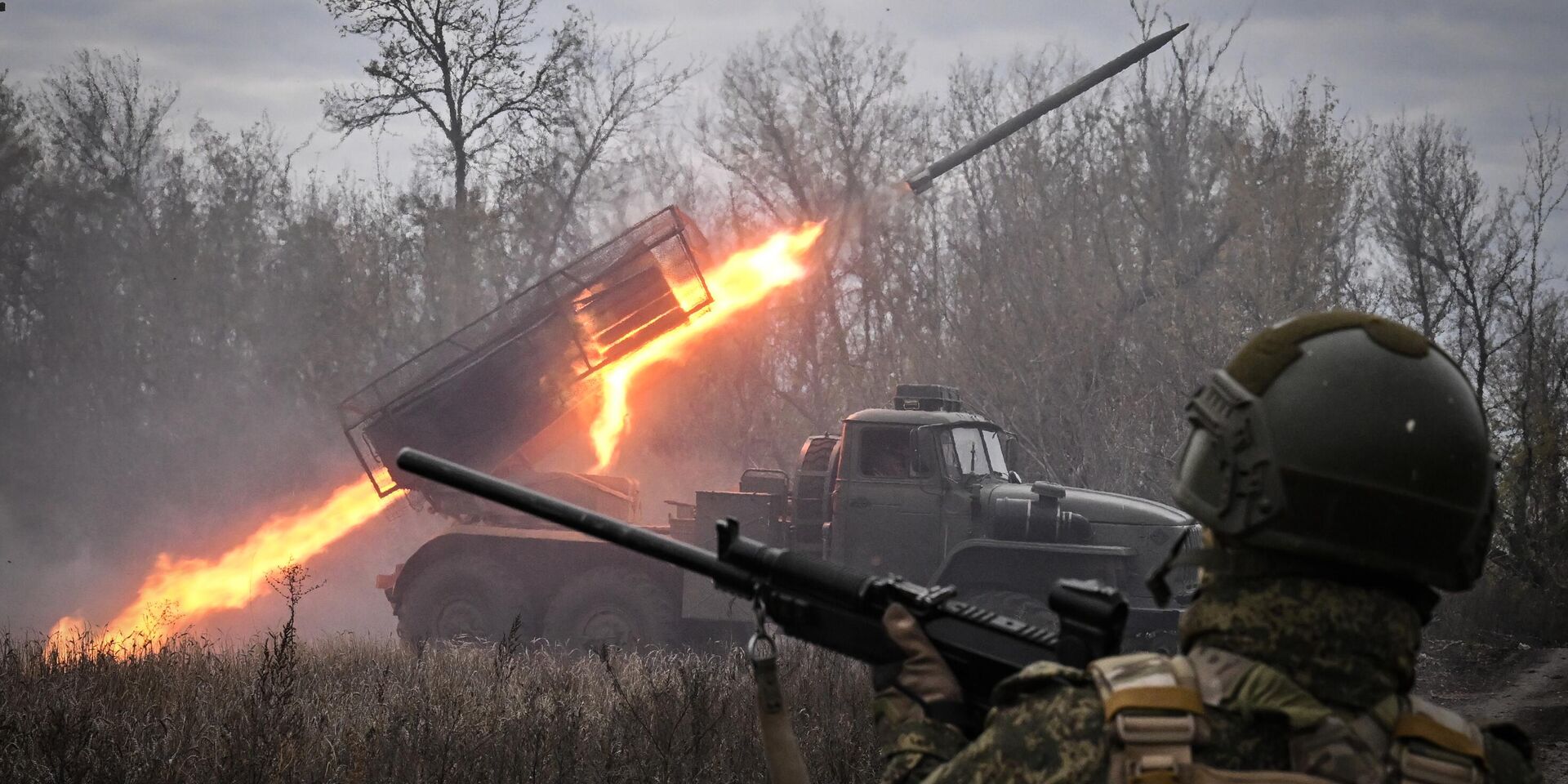 Боевая работа РСЗО Град группировки Центр - ИноСМИ, 1920, 21.01.2026