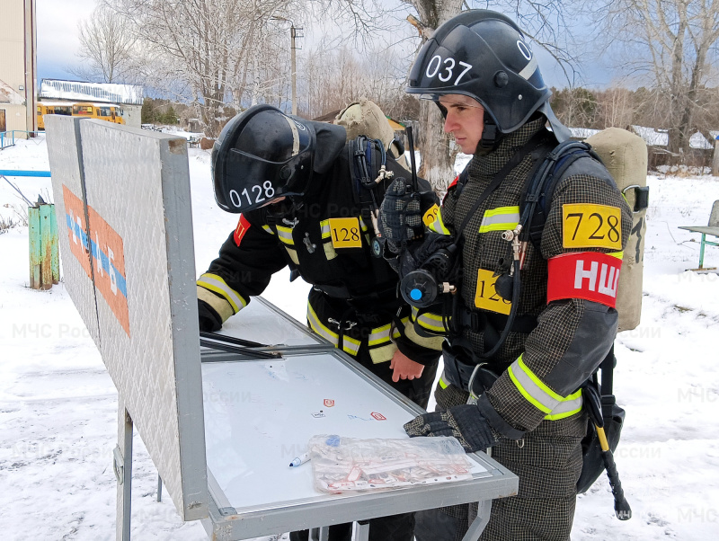 В Вагайском округе состоялись пожарно-тактические учения