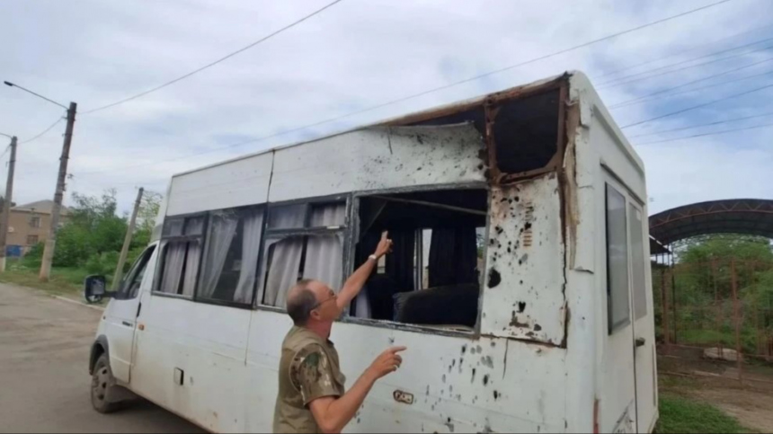 Атака ВСУ на пассажирский автобус в ЛНР