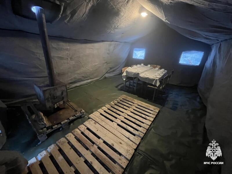 В связи с ухудшением погодных условий на территории Ярославской области развернут пункт обогрева МЧС России