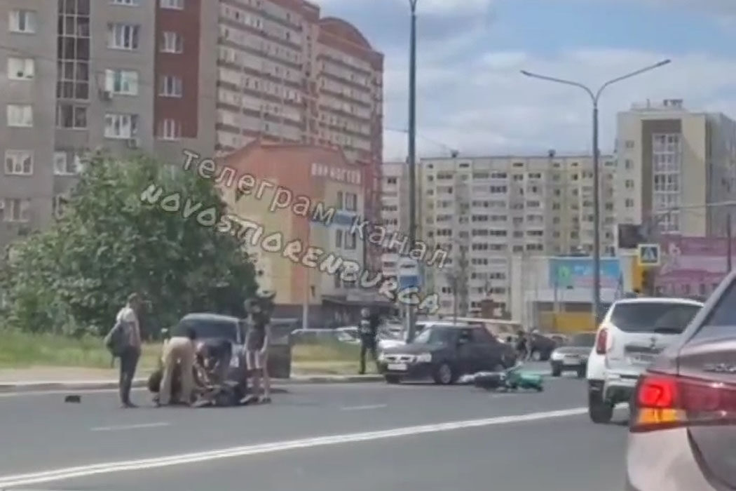 В дтп попали сразу 7 люксовых автомобилей
