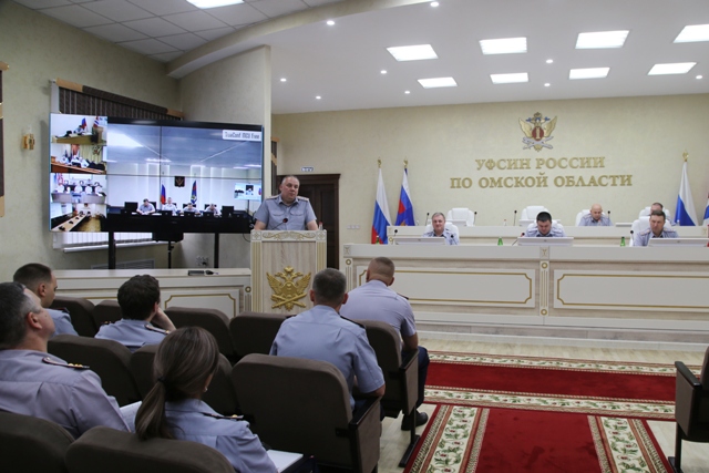 В УФСИН России по Омской области состоялось еженедельное совещание о результатах деятельности подведомственных учреждений