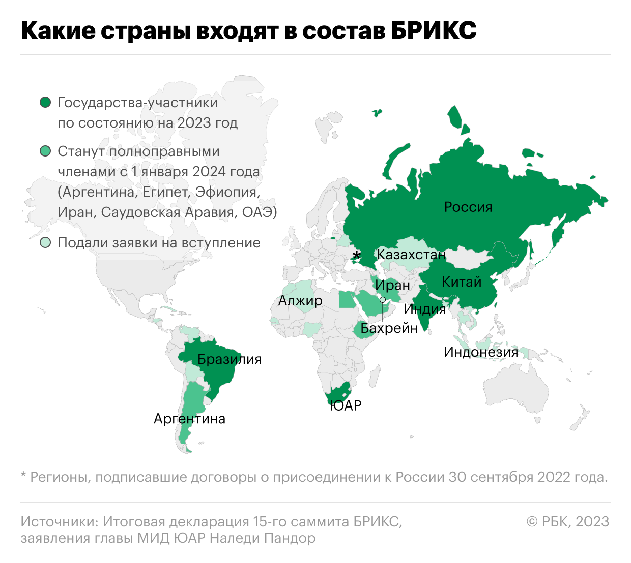 23.01 2024 г. Карта БРИКС С новыми странами. Страны БРИКС на карте 2023. Какие страны входят в БРИКС. БРИКС состав стран с 2024.