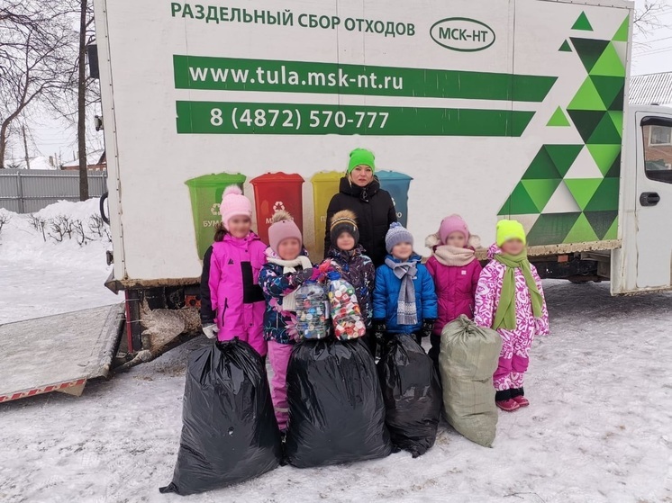 В Узловой вывезли 360 кг пластика в рамках акции «Крышка-крутышка»