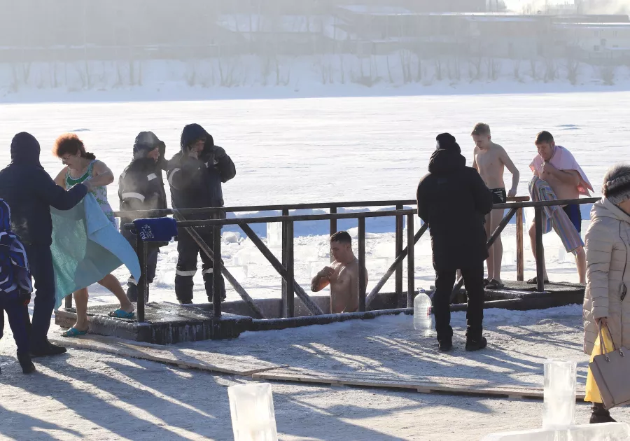 Крестный ход 2024 год. Крещение. 