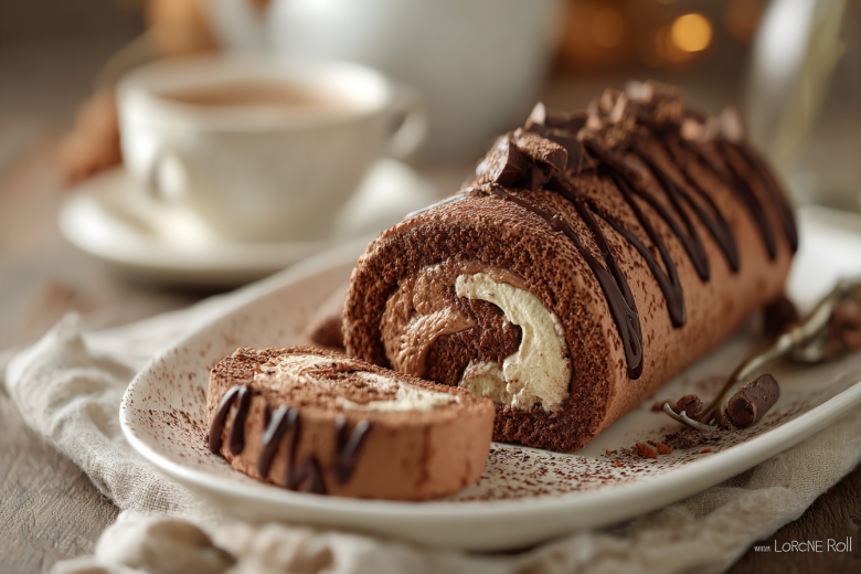 Быстрый рулет без выпечки