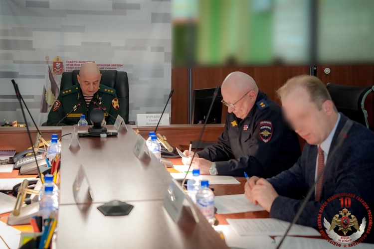 Начальник Управления Росгвардии по Новгородской области принял участие в заседании оперативного штаба Северо-Западного округа Росгвардии