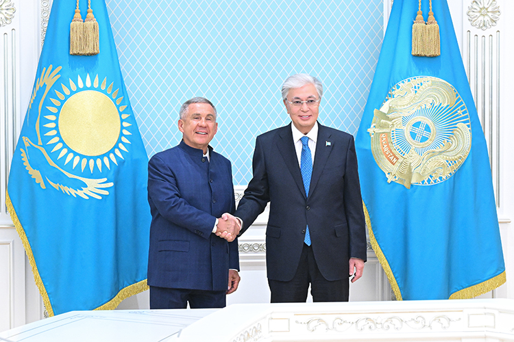 Токаев принял Минниханова в своей резиденции в Астане — в Акорде