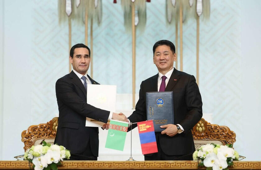 Монголия и Туркменистан подписали пакет соглашений