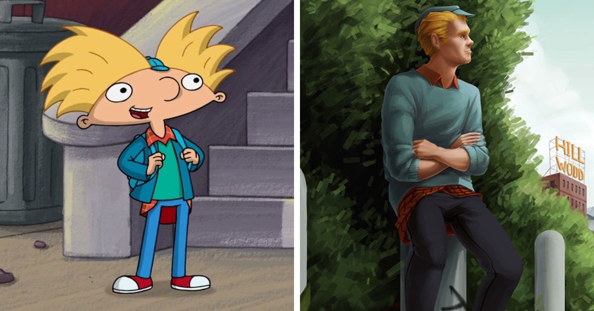 Как будут выглядеть мультики люди The artist presented as young heroes from animated films when they become adults