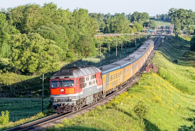 ТЭП70-0123, поезд «Latvijas Ekspresis» Рига - Москва