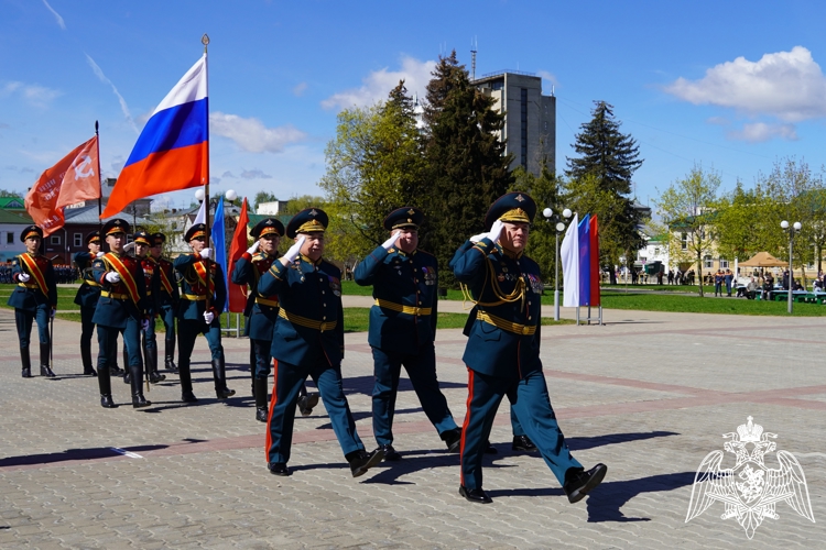 В Костроме представители Росгвардии приняли участие в праздничных мероприятиях в честь Дня Великой Победы 