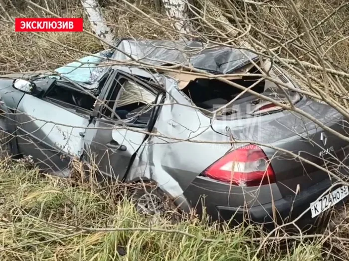 Водитель пострадал в результате опрокидывания автомобиля в кювет (ФОТО)