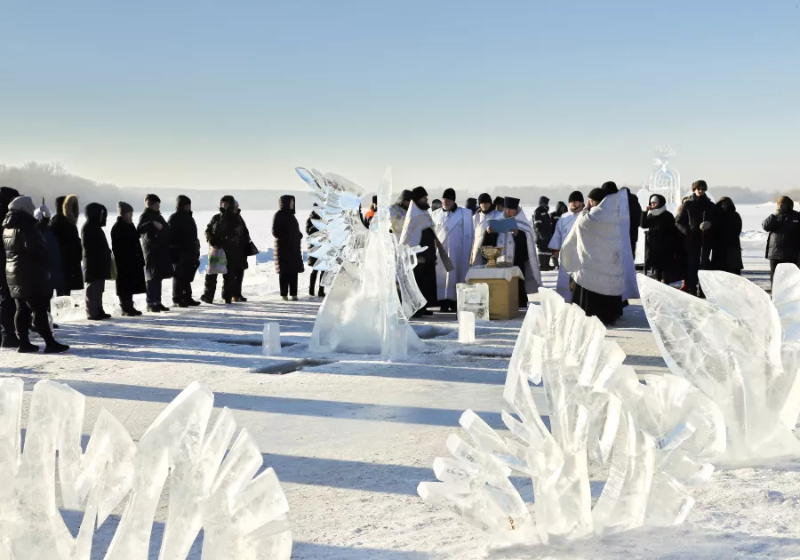 Крестный ход 2024 год. Крещение. 