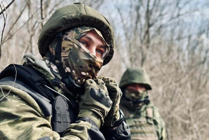 Кубанские казаки за боевой работой