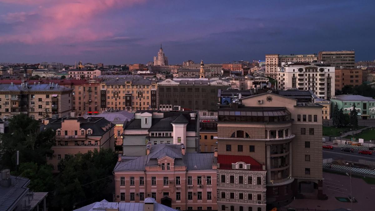 Москва, вид на район Якиманка