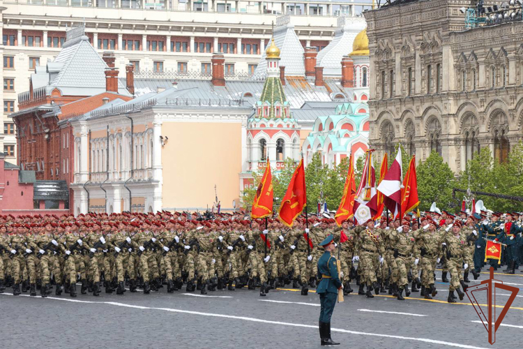 Военнослужащие Росгвардии приняли участие в параде Победы на Красной площади