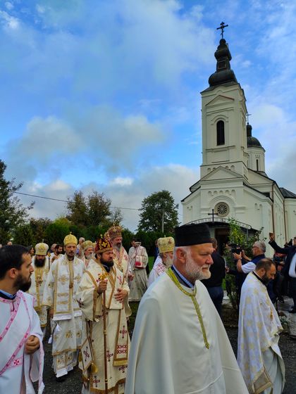 Духовенство в монастыре Св. Иоана Крестителя в Ясеноваце